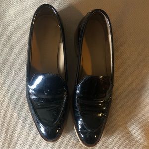 Everlane black patent leather loafers. Size 7